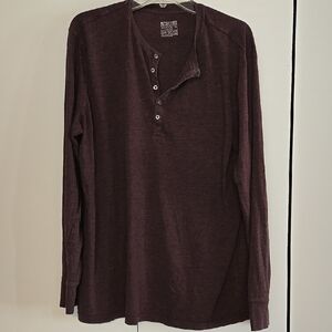 Mossimo Purple Henley XL